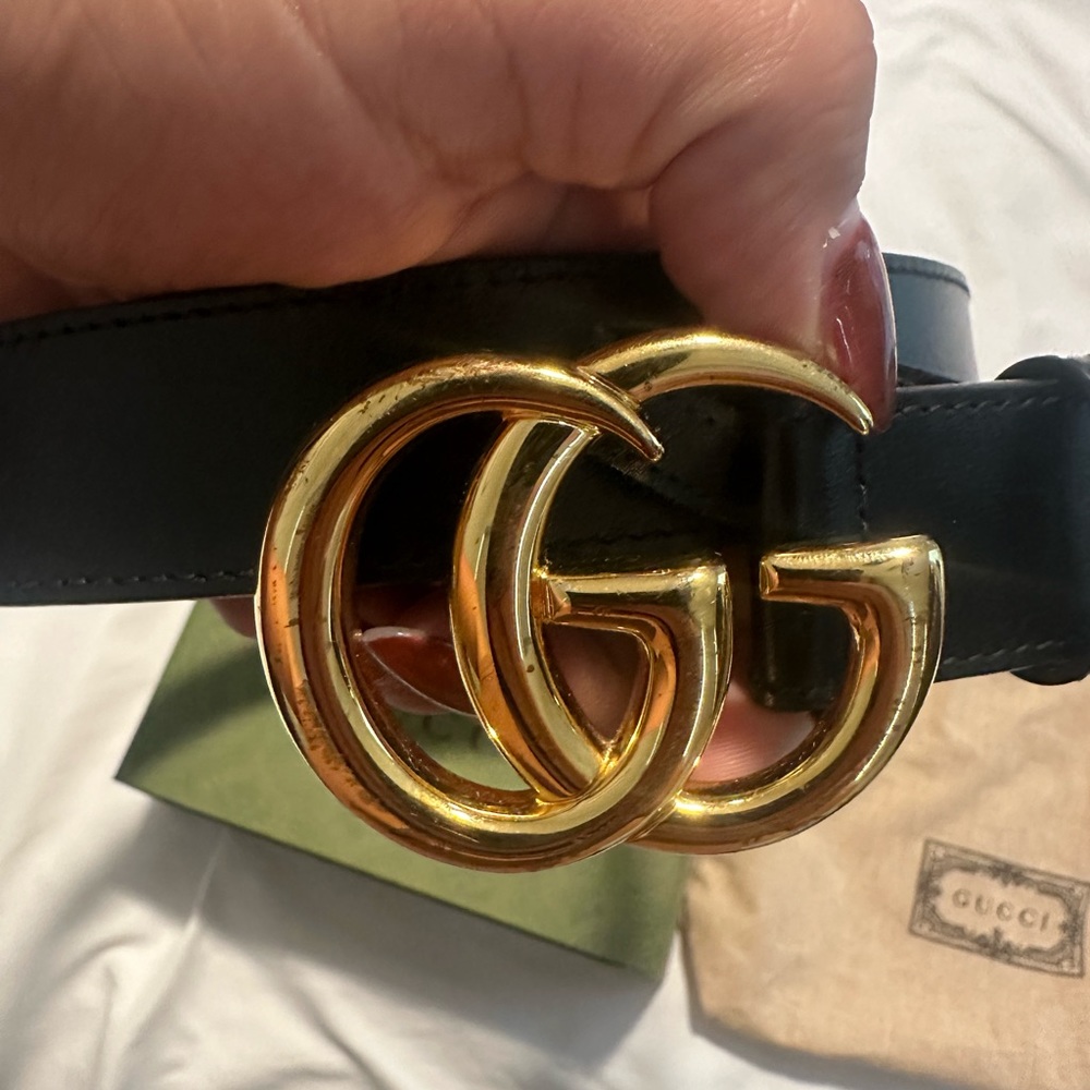 Authentic Gucci Belt. Scratches On Buckle. Belt Perfe… Gem